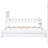 Twin Size Platform Bed With Trundle And Drawers, White