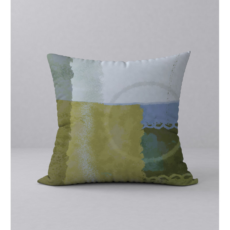Abstract Reversible Throw Pillow, 24" x 24"