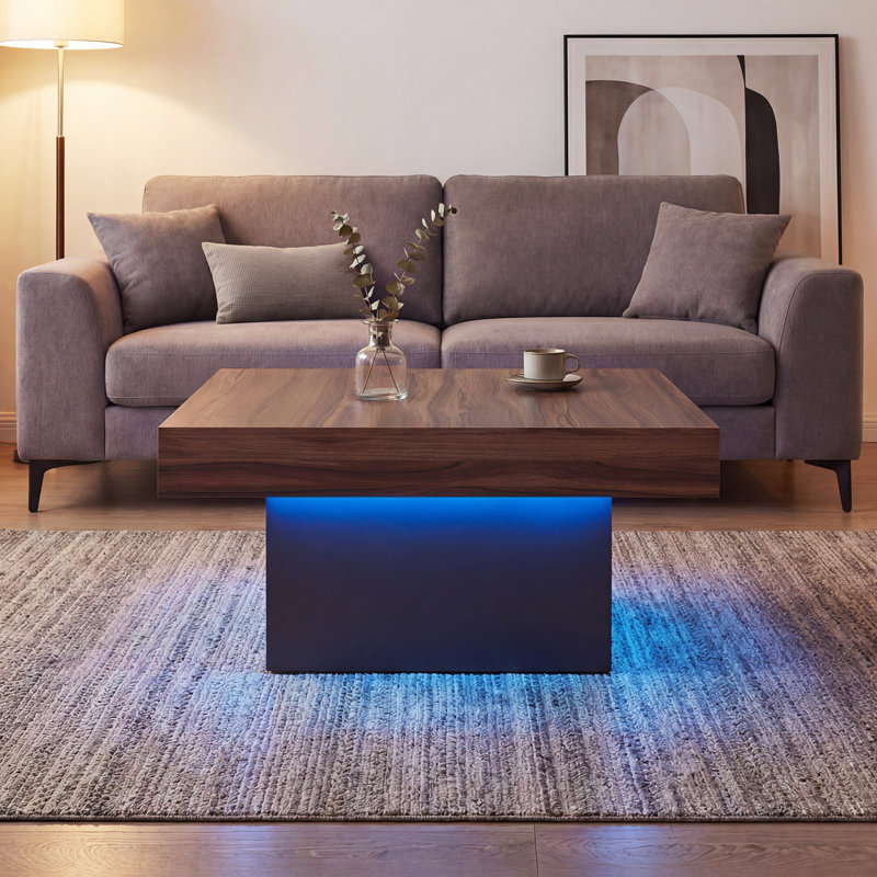Coffee Table with Storage, Brown