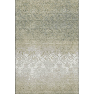 Premium Machine Washable Millbrook AMF1959 Damask Rug