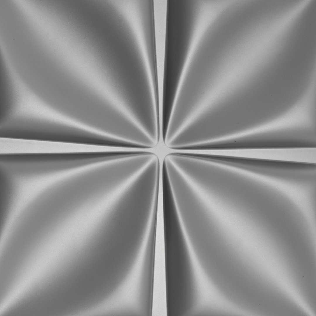 Creeden 50 cm x 50 cm 3D Wall Panel in Silver (6-pack)