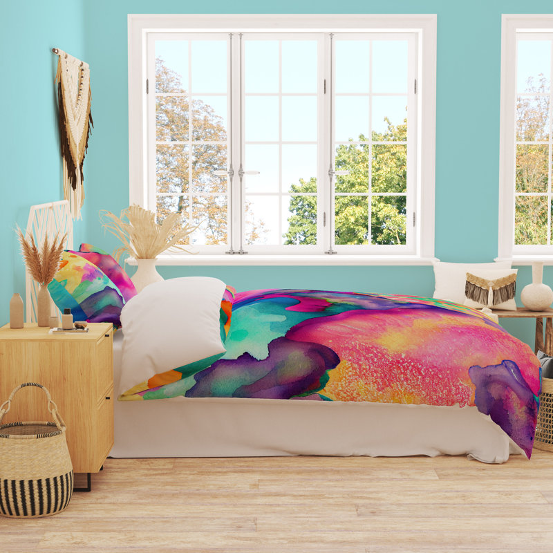 Abstract Duvet Cover, King Duvet Cover + 2 King Shams
