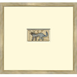Blue Cat - Sm. Mennonite Ledger Drawing Giclee Print by Soicher Marin Archives