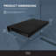  Preston Flip-Up Shower Seat 20" W x 14" D in Black and Matte Black