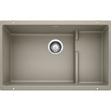 Precis Cascade SILGRANIT 29" L x 18" W Undermount Kitchen Sink with Colander