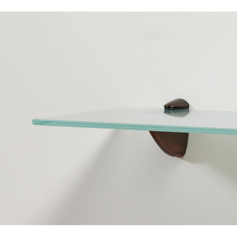 Capri 8X24 Frosted Shelf Kit With Pelican, Bronze/Opaque Glass