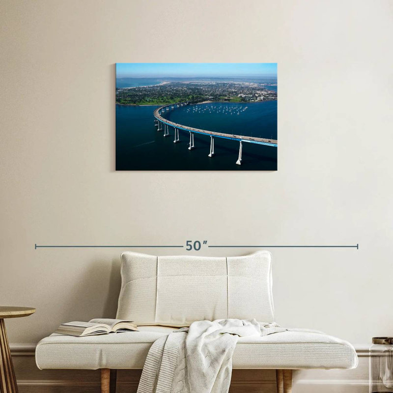 Lilie Coronado Bay Bridge Curve, H 20 po x l 30 po