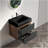 Grace 24'' Bathroom Vanity With Matt Black Engineered Quartz Sink And Soft Black Drawers, Wall Mounted Floating Bathroom Vanity For Modern Bathroom, One-Piece Basin Without Drainage And Faucet-944752793-944752795