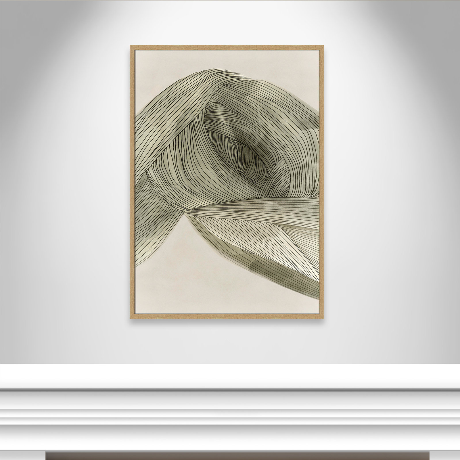 Arnell "Dreaming in Pastel I" Painting, 41.5" H x 29.5" W x 0.75" D, Natural
