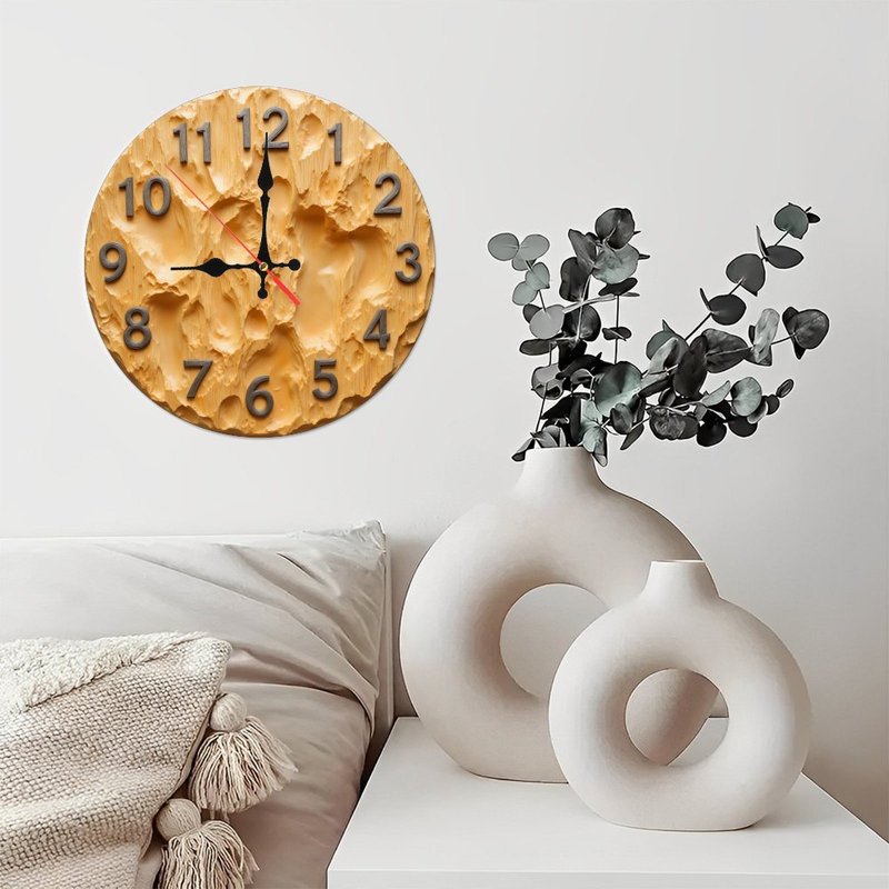 Horloge murale en bois
