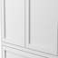 Garde-manger 34,6 po en métal blanc avec tablettes réglables - Organisateur de rangement de cuisine autoportant avec poignées à prise facile, assemblage requis, idéal pour la cuisine, la salle à manger et un appartement