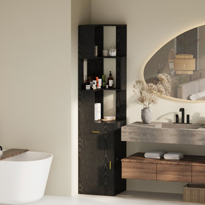 Black Salon Stations for Hair Stylist, Beauty Salon Spa Equipment Storage Cabinet with Drawer for Bathroom Beauty Salon Barbershop