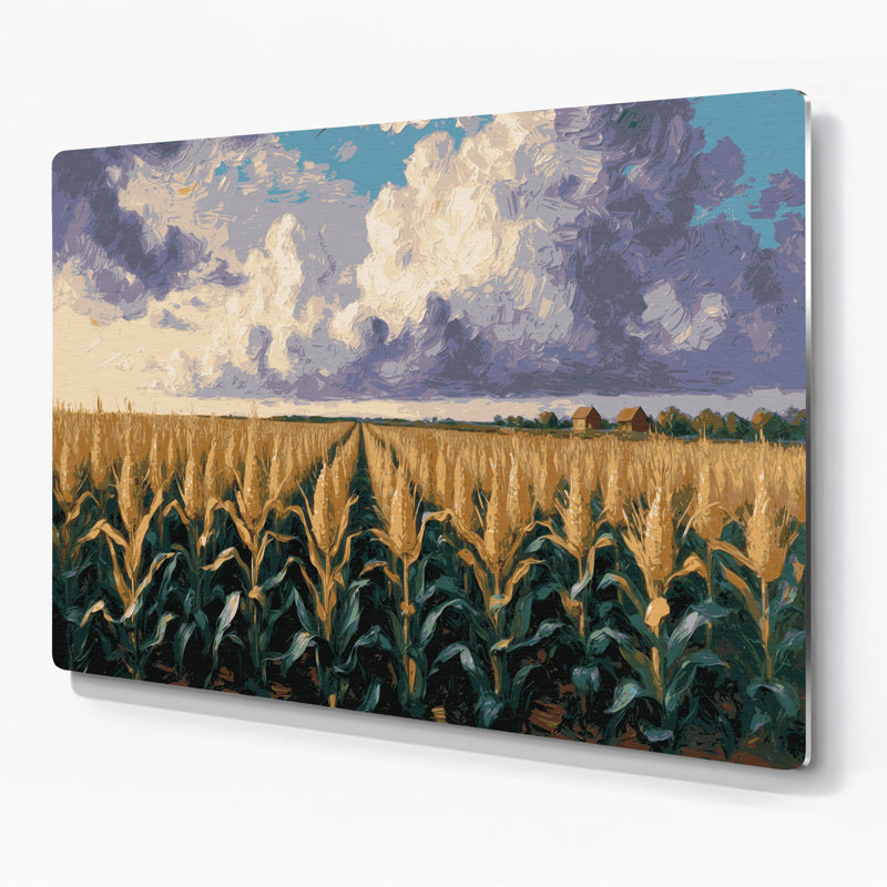 États-Unis, Iowa, art mural gris en métal, H 8 po x l 10 po
