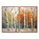 Bouleau saisonnier en bois de bouleau III - art mural traditionnel multicolore