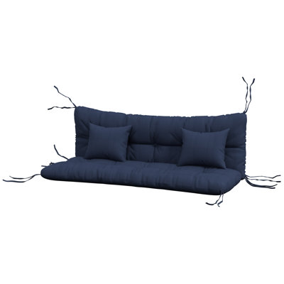 4 pièces de remplacement pour coussins de dossier et de siège et coussins, ensemble de coussins de chaise de patio avec attaches, rouge vin