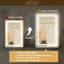 Miroir de salle de bain 24 po x 32 po à DEL avec cadre en métal doré brossé et rétro-éclairé pour salle de bain, anti-buée, réglable en continu, 3 couleurs, blanc / chaud / naturel, avec lumières, fixation murale-118912490-125216636
