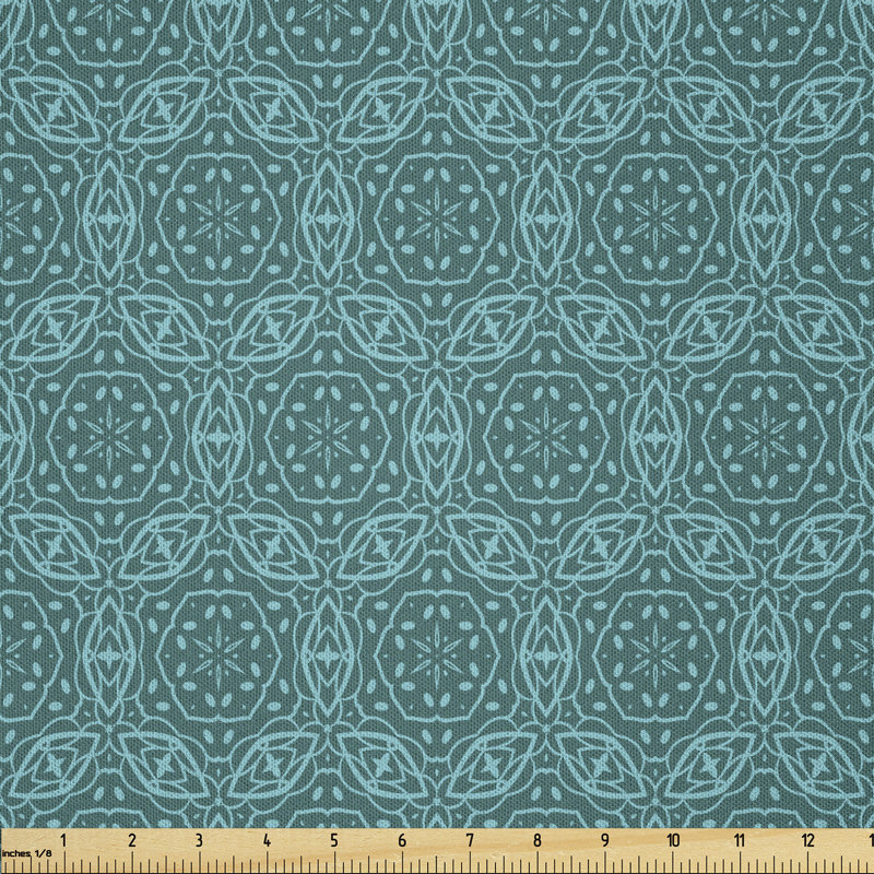 Dauren Flourishes Art Nouveau Details Multi-Purpose Fabric