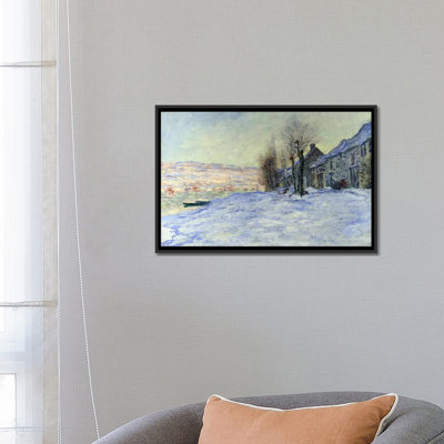 " Lavacourt Sunshine And Snow " by Claude Monet