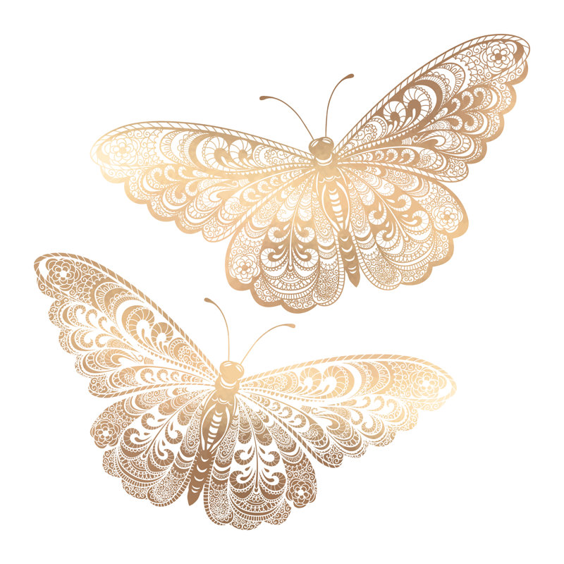 Butterflies by Tamiris6 - Wrapped Canvas Print, 122cm H x 122cm W