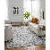 Tapis rectangulaire gris clair Marut