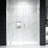 EV Series 51In. - 52In. W X 72In. Frameless Swing Hinge Glass Shower Door | 1 Inches Width Adjustment For Each Size | 3/8 In. Thickness Tempered Clear Glass | Adjustment Uneven Walls-120357061-128669228