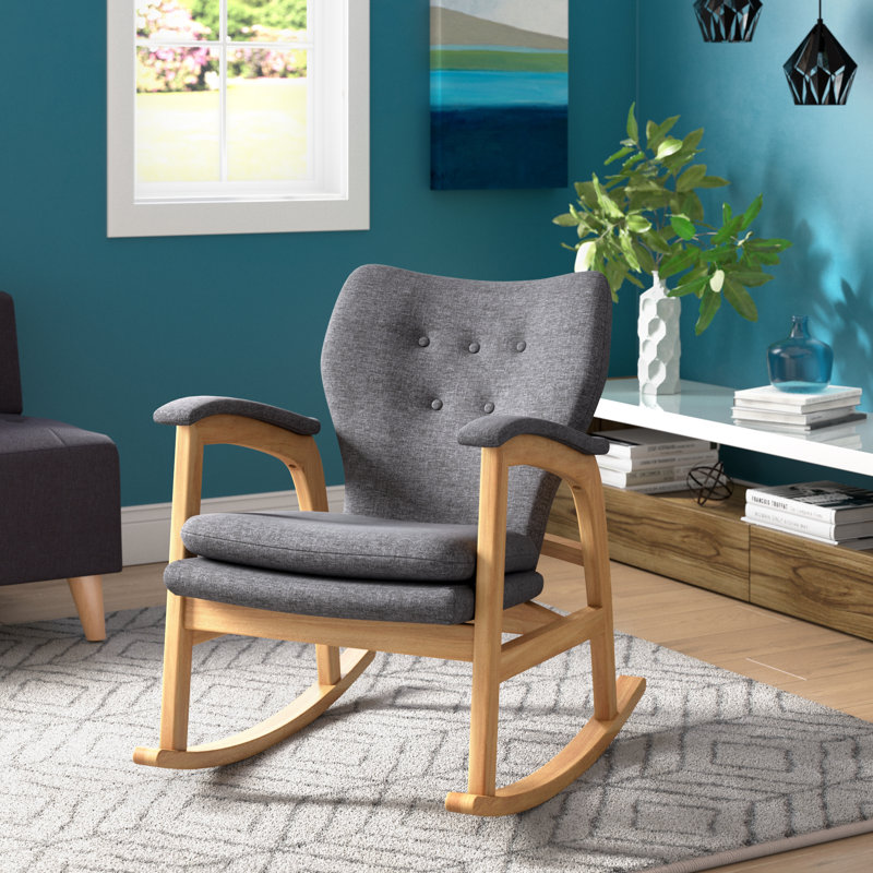 Chaise berçante Saulsberry, Gris