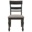 Chaise d'appoint en bois (ensemble de 2)