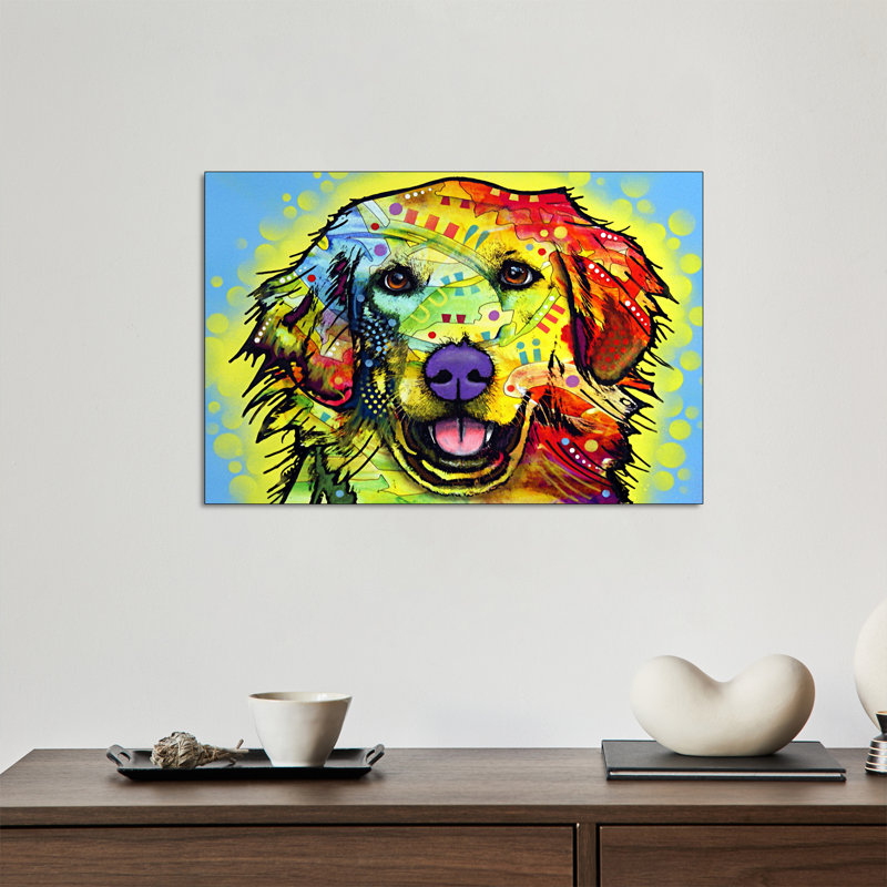 Reproduction d'art sur toile Steemplix - Golden Retriever par Dean Russo