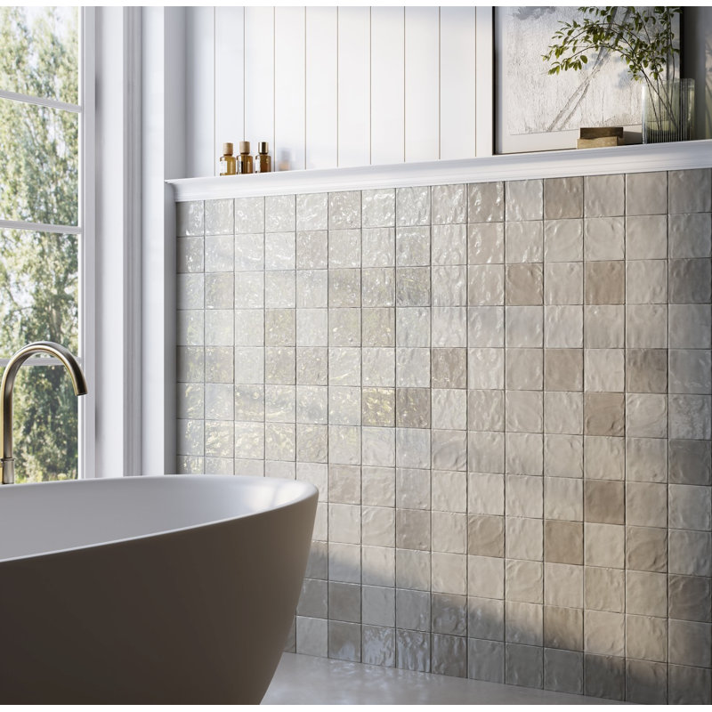Craft 4 in. x 4 in. Glazed Ceramic Wall Tile (12.8 Sq. Ft. / Case), Ash