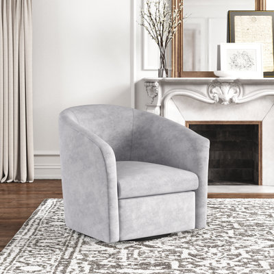 Karcher Upholstered Swivel Armchair