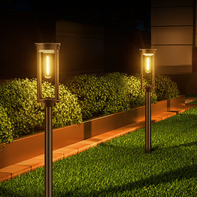 Solar Pathway Lights Outdoor, 8 Pack Upgraded Solar Garden Lights Outdoor Waterproof, Bright Solar Outdoor Landscape Path Lights, Auto On/off Outdoor Solar Lights For Yard Driveway Lawn Walkway (Set of 8)