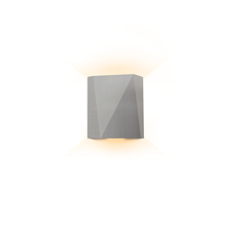 Calx LED Wall Light, Marine Grade Brushed Stainless Steel, 3000K