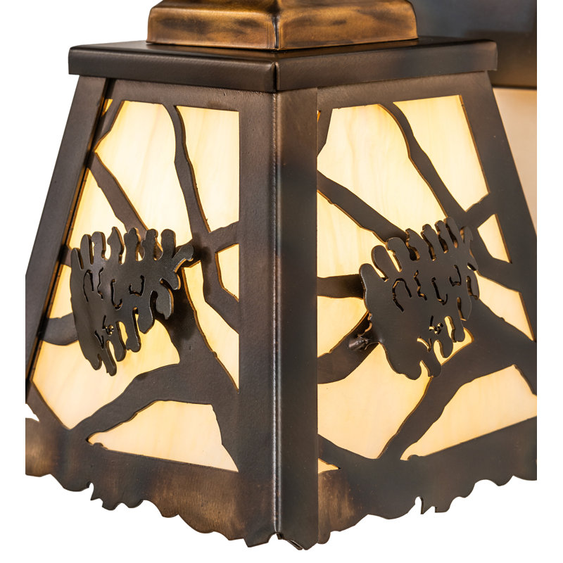 6" Wide Spruce Pine Wall Sconce