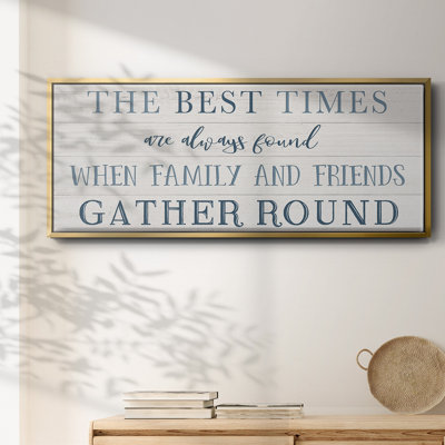«Family and Friends Gather», toile encadrée