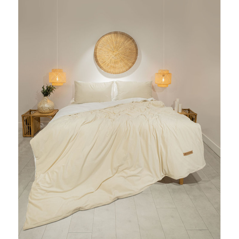 Ensemble de housse de couette, Crème