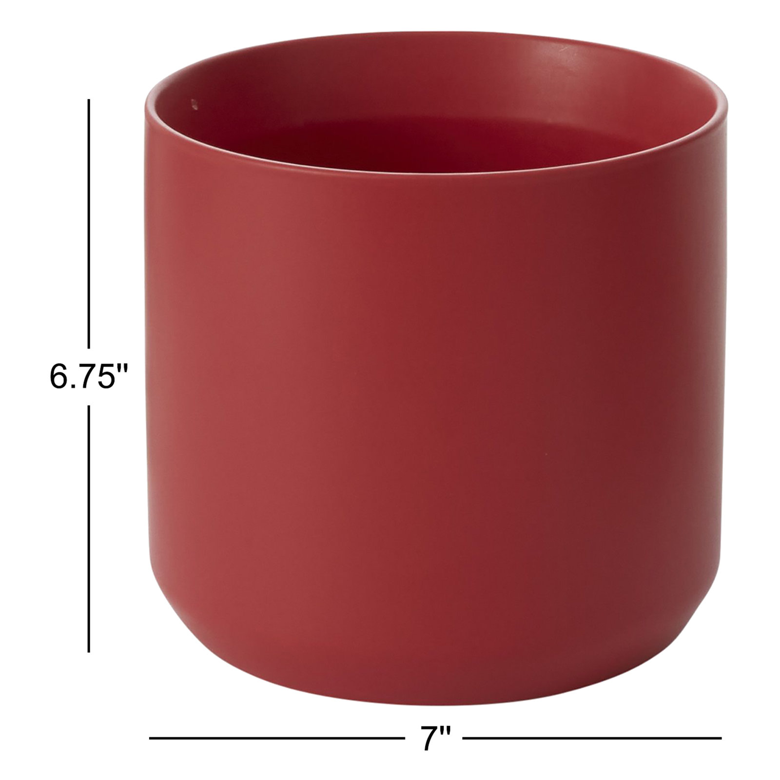 Parsons 9" Ceramic Pot Planter, 6.75'' H x 7'' W x 7'' D