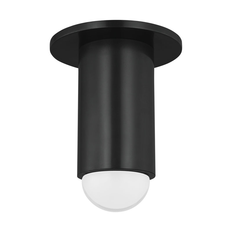 Ebell 1 - Light LED Flush Mount, Dark Bronze