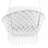 Vivere Deluxe Polyester Macrame Chair with Removable Plush Cushion and Fringe-2146838466