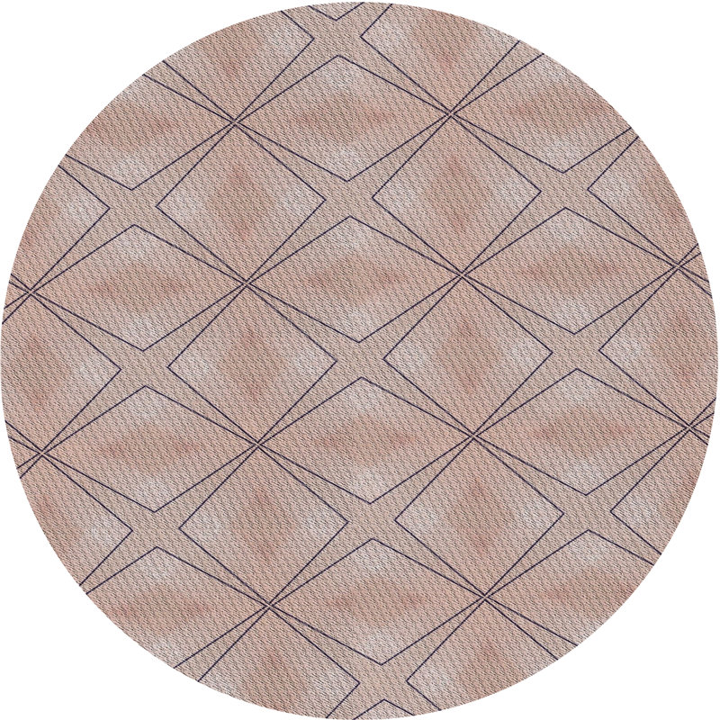 Kimmel Geometric Indoor Rug, Round 8'