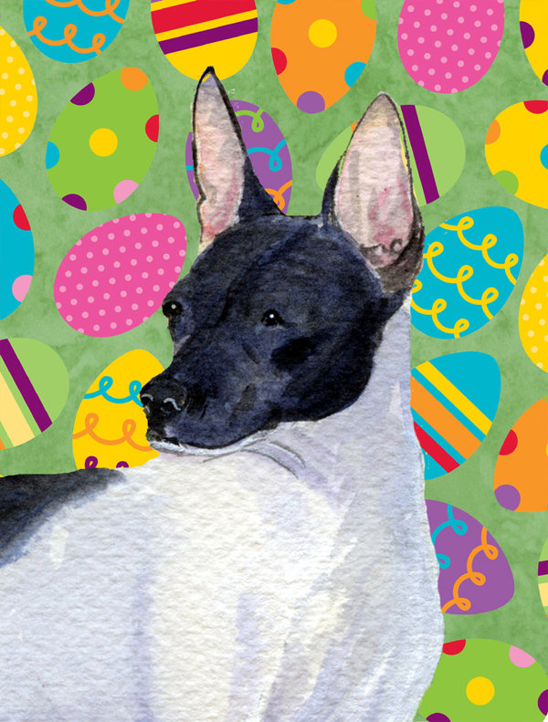Drapeau de jardin Atara, Rat terrier