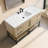 Cherita 54" Single Bathroom Vanity With Engineered Stone Top
