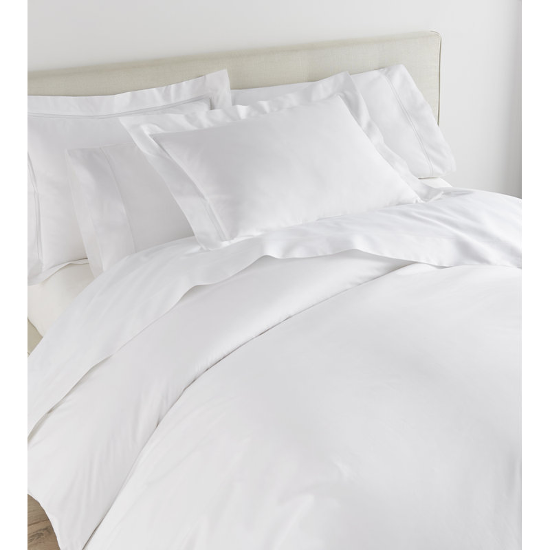 Luxurious Ivory Cotton Queen Duvet Cover