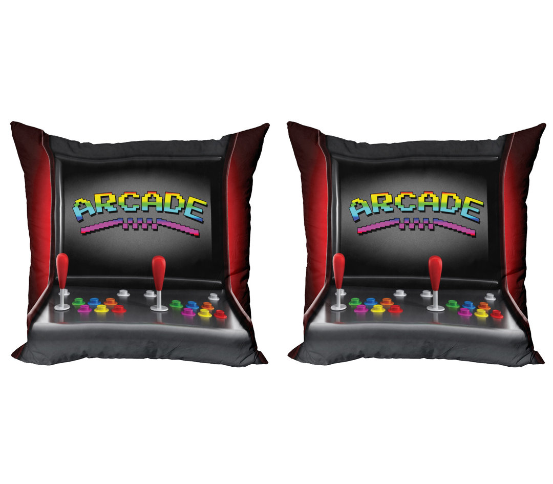 Kissen Kissenbezug, Arcade Retro Fun, Multicolor