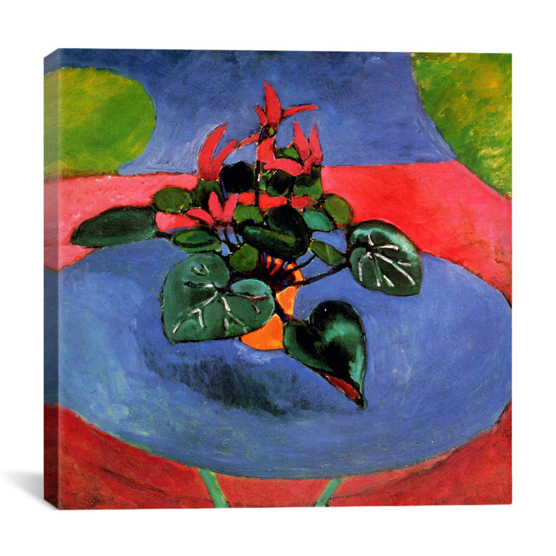 « cyclamen pourpre 1912 », reproduction d’art sur toile, H 18 po x l 18 po x P 1,5 po