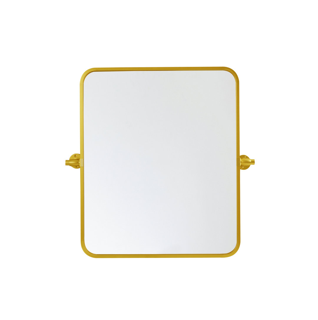 Belfield Metal Wall Mirror, Gold, 20" x 24"