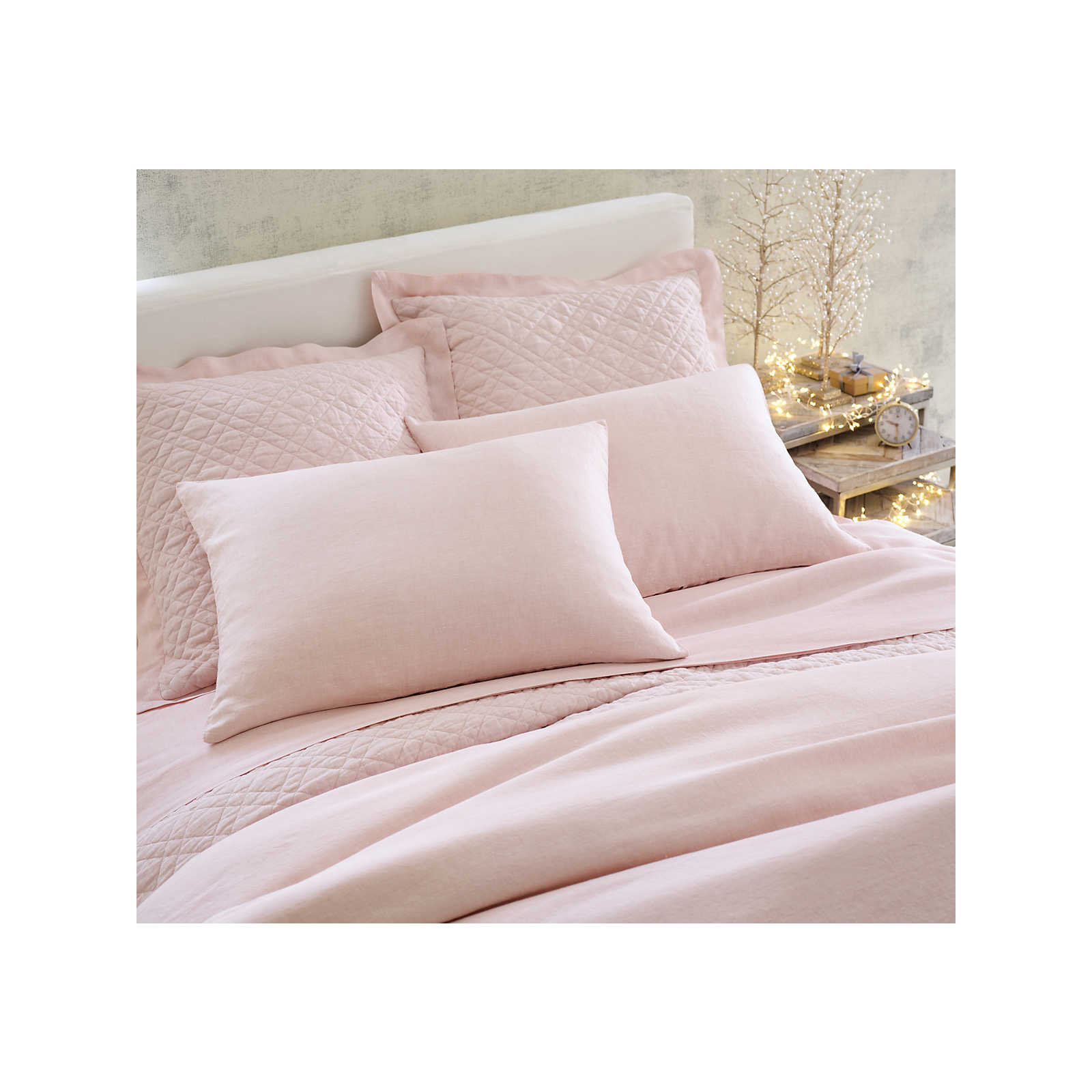 Lush Linen Duvet Cover, Slipper Pink, King Duvet Cover
