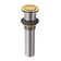 Moen Spring Loaded Push Button Bathroom Drain Assembly, Without Overflow