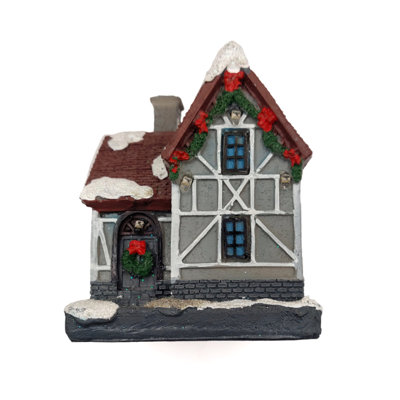 Gray House. Christmas Village by  F07-N1-6-600100A