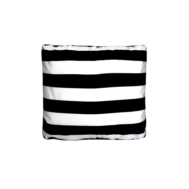 Cushion small, stripe, Square 45cm, Graphite