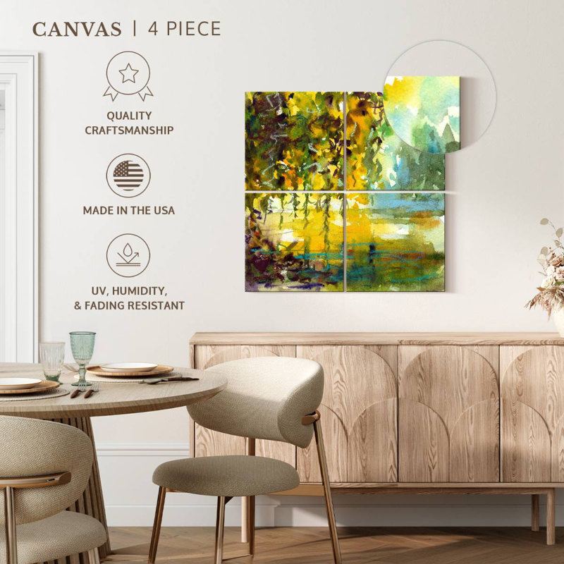 Harnek Abstract Willow Tree, 32" H x 32" W